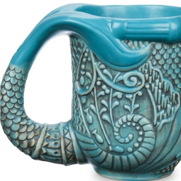 Disney Parks NWT Little Mermaid Tail Sculpted Nautical Mug Cup Princess Ariel - Picture 15 of 16